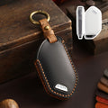 Carsine Kia Leather Car Key Cover 5,6,7,8,9 Button Black / 5 Button
