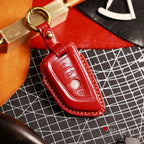 Étui pour clé de voiture BMW en cuir véritable - Ajustement haut de gamme pour tous les modèles BMW