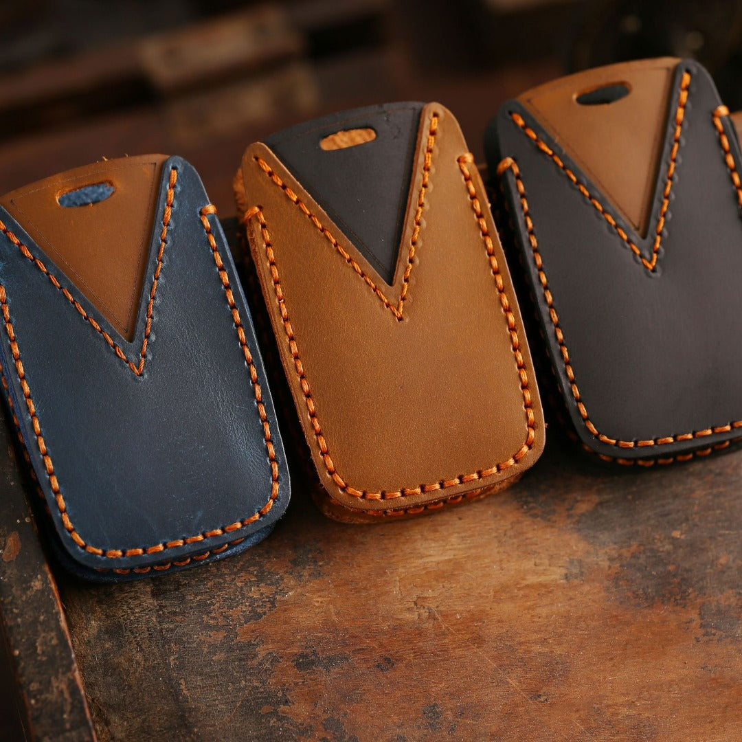 Land Rover Jaguar Leder-Autoschlüsselhülle