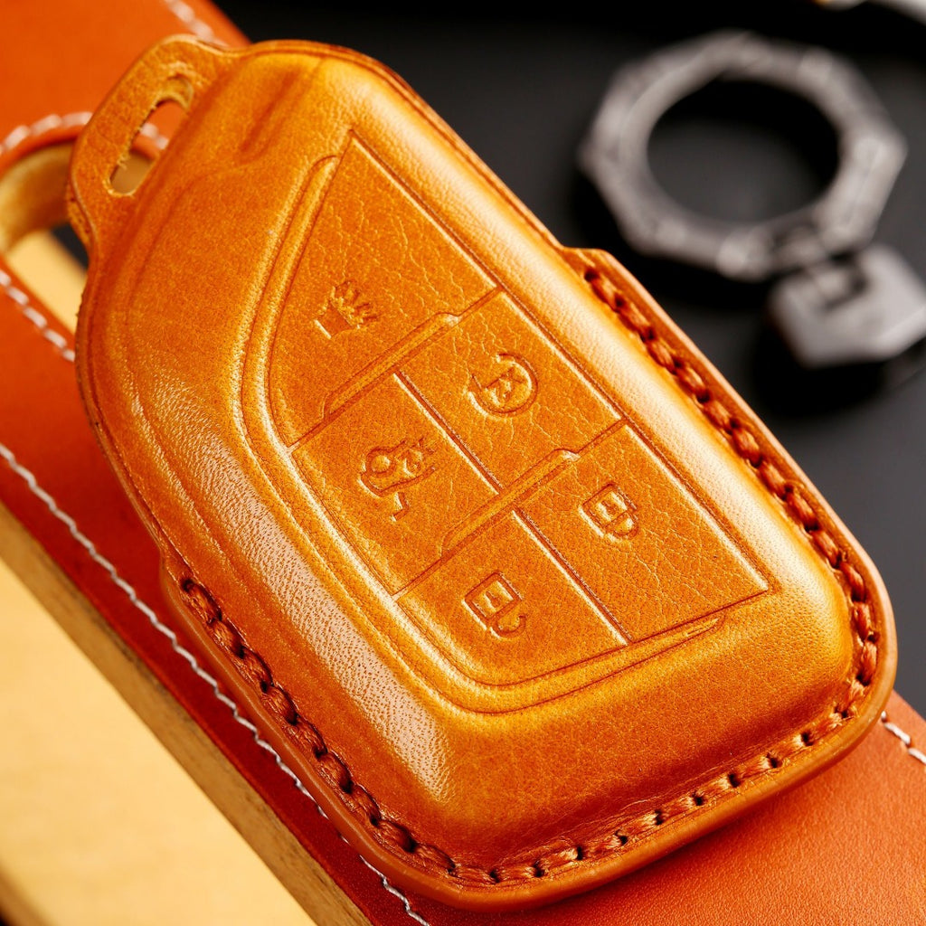 Étui de clé en cuir Cadillac - Protection haut de gamme pour tous les modèles