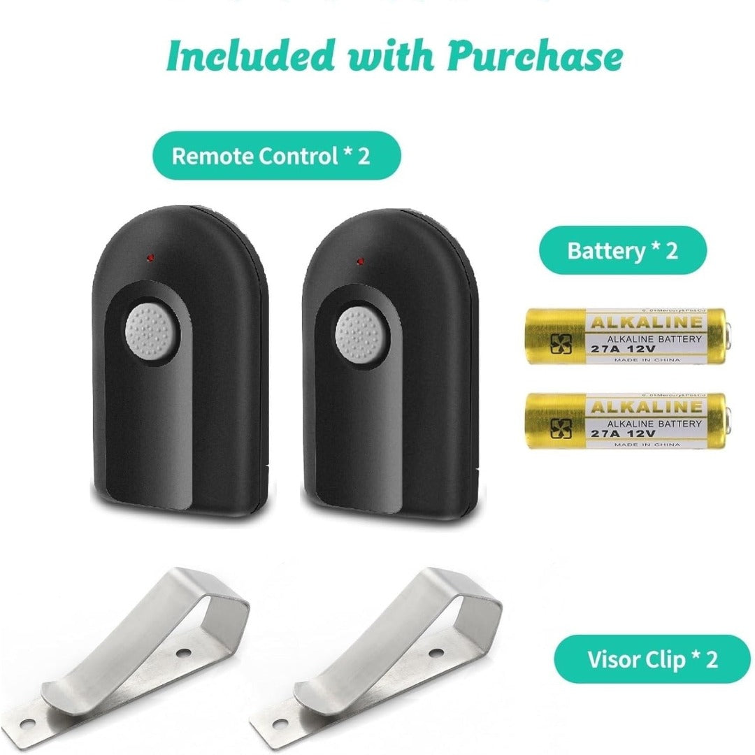 Carsine Replacement Garage Door Opener Remote Compatible with Genie Garage Door Opener ACSCTG Type 1 390MHZ Black / 2 PCS