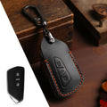 Carsine Volkswagen Golf 8 Touron ID6X ID4X ID6 Leather Car Key Cover 3,5 Button Black / 3 Button
