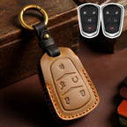 Cadillac ct4 ct5 ct6 xt4 xt5 xt6 atxl Leather Car Key Cover 4,5 Button