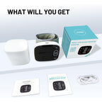 Blood Pressure Monitor Rechargeable Blood Pressure Monitors for Home Use Adjustable Automatic Wrist Cuff Voice Broadcast 2 * 120 Reading Memory for 2 Users with Carrying Case