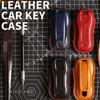 Porsche Key Fob Cover | Genuine Leather, Waterproof Design | Fits All Models