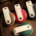 Carsine BMW Mini Cooper Countryman Leather Car Key Cover Black