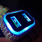 Rhinestone Car Charger Dual USB