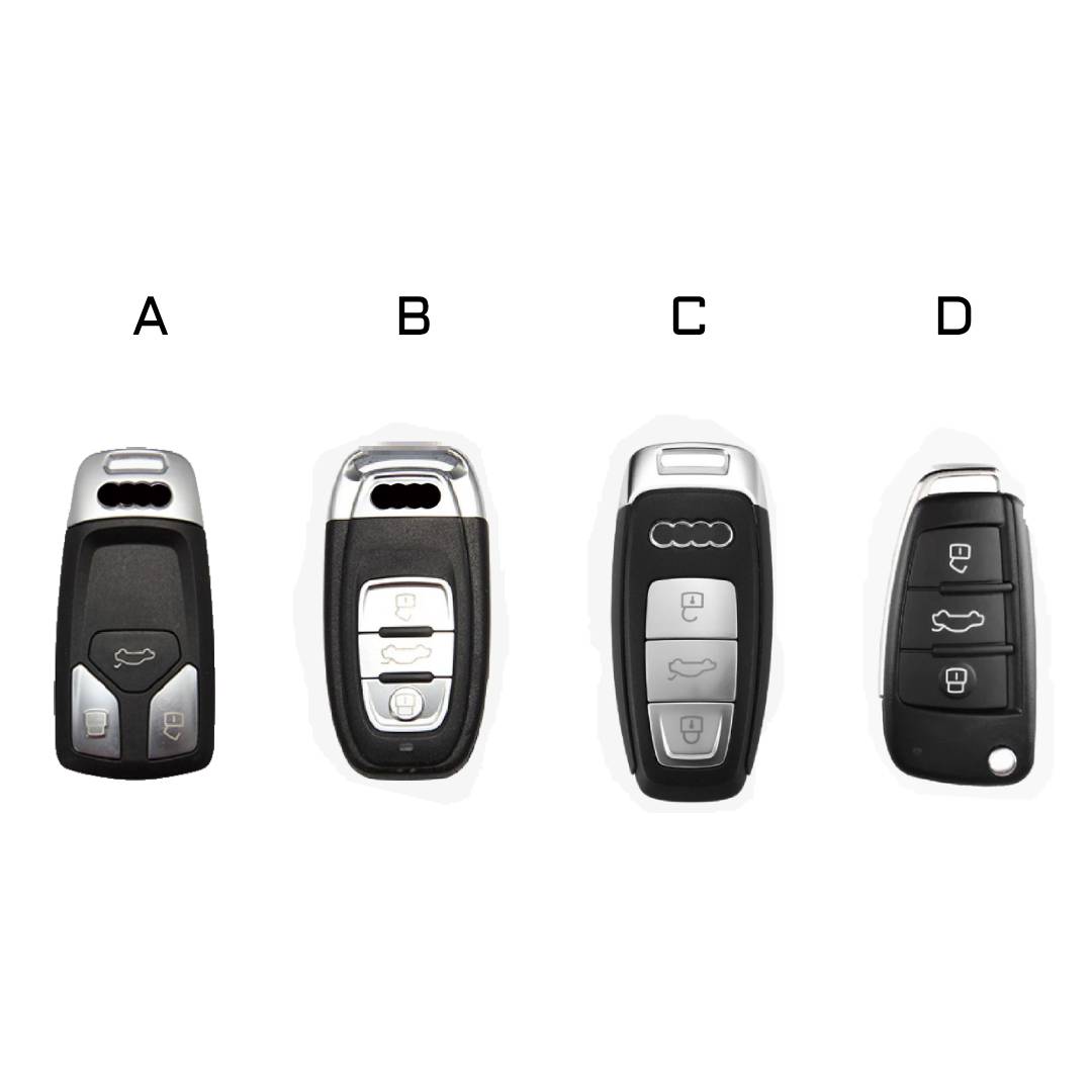 Premium-Autoschlüsselhülle aus Leder für Audi-Schlüssel – Luxuriöser Schutz und passgenau für Audi-Schlüssel
