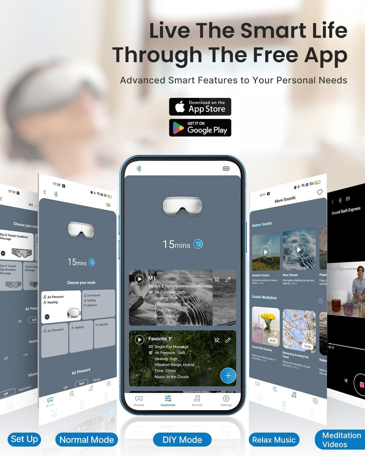 Eye Massager with Heat, FSA Eligible HSA Eye Mask for Migraine, Sleep Mask for Dry Eyes Relax, Reduce Eyeris Strain