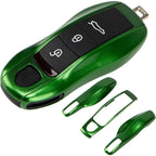 Porsche Key Shell Replacement 3-Piece Painted Key Fob Cover Shell