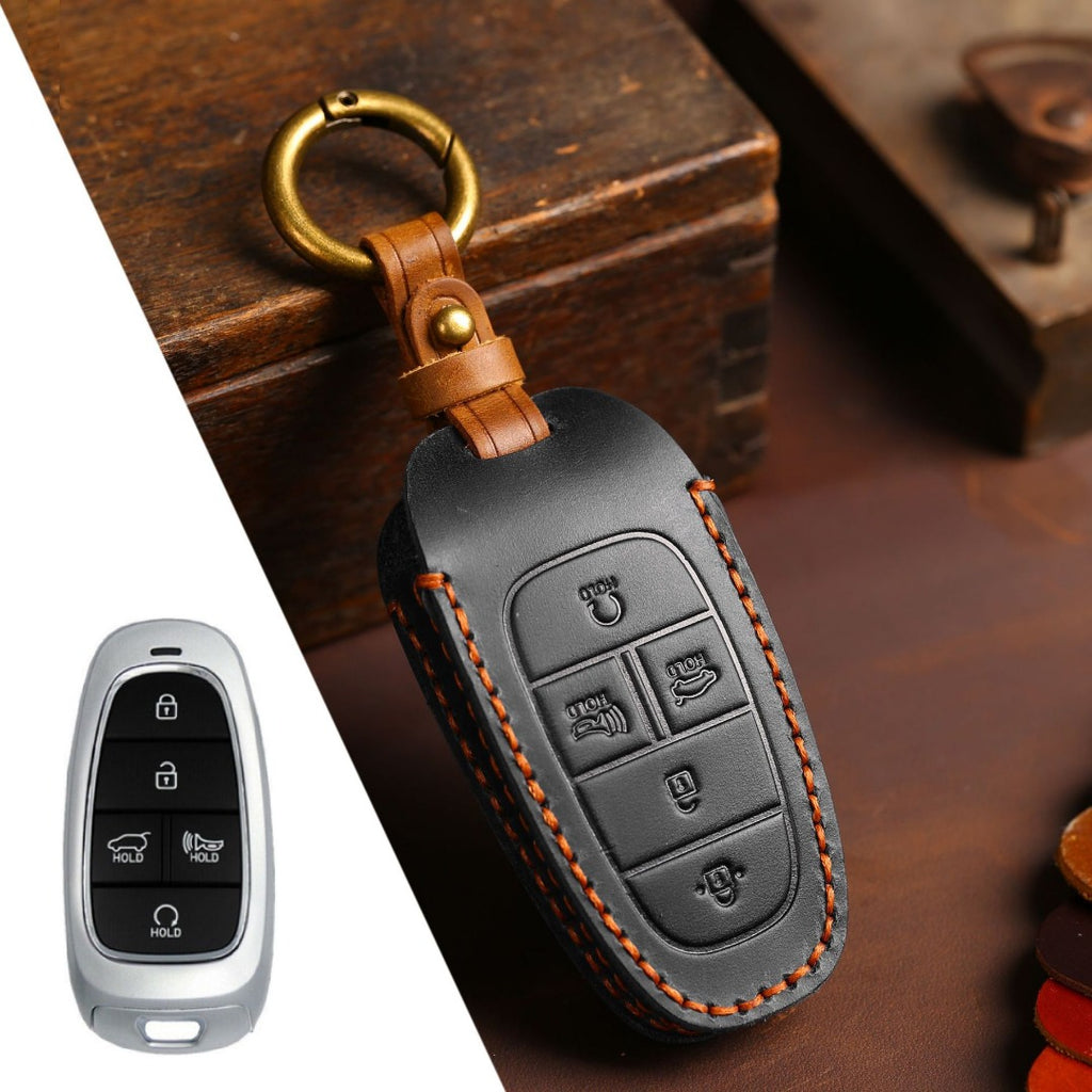 Hyundai STARIA SONATA Leather Car Key Cover 3,4,5,7 Button