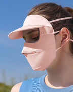 Carsine Summer ice silk sunscreen mask women's UV protection UPF 50+