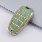 Carsine Hyundai Car Key Case Golden Edge Green / Key case