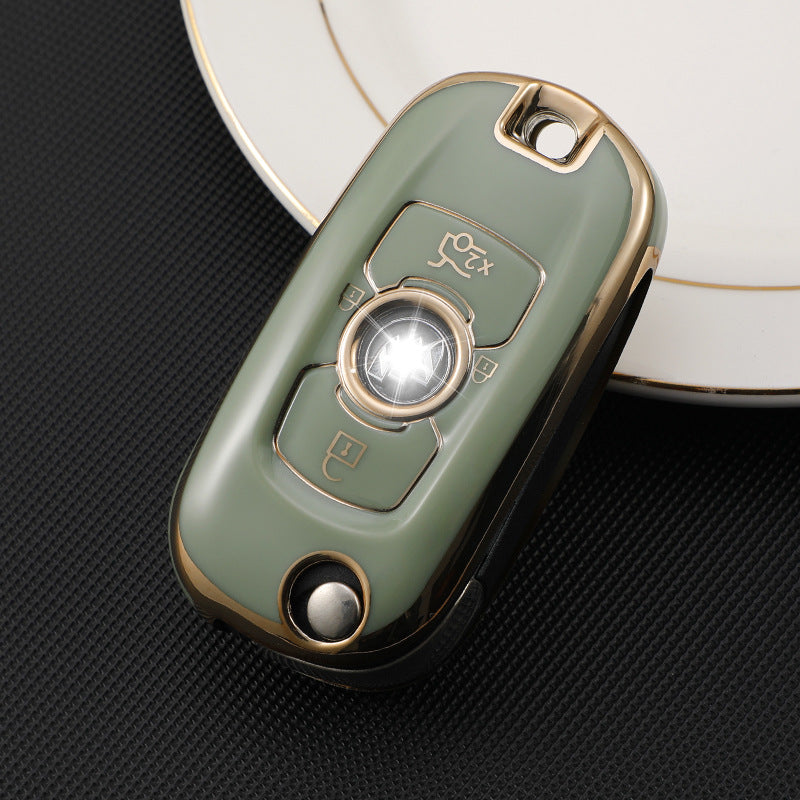 Carsine Buick Car Key Case Golden Edge Green / Key case