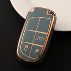 Carsine Jeep Dodge Chrysler Car Key Case Golden Edge